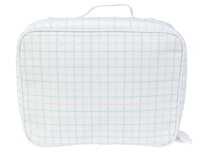 APPLE OF MY ISLA THE LUNCHBOX BLUE GREEN WINDOWPANE