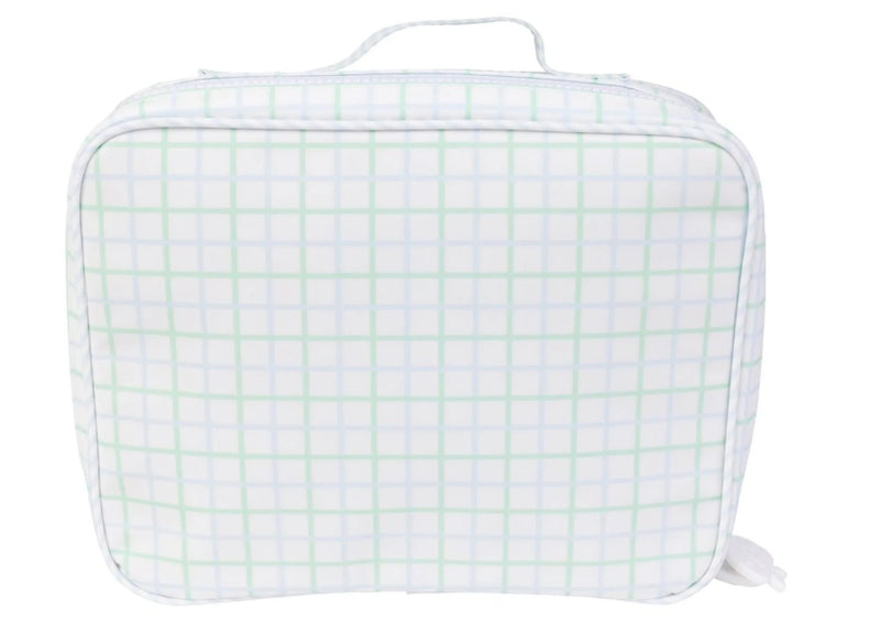 APPLE OF MY ISLA THE LUNCHBOX BLUE GREEN WINDOWPANE