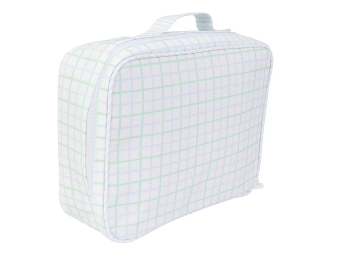 APPLE OF MY ISLA THE LUNCHBOX BLUE GREEN WINDOWPANE