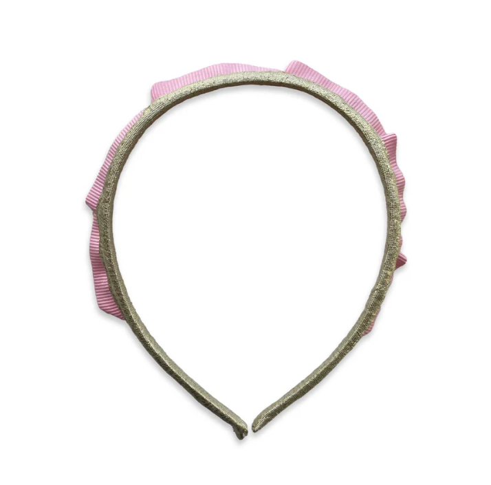 PARTY CROWN HEADBAND - GOLD/BABY PINK