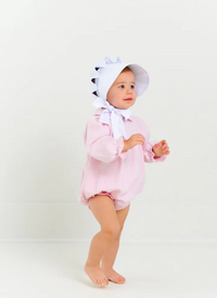 TBBC LONG SLEEVE BRITT BUBBLE WOVEN YARN SANDPEARL PINK