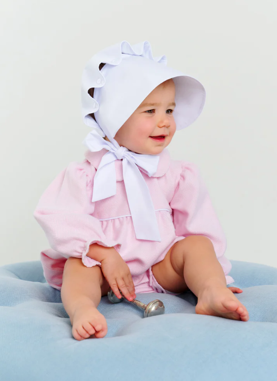 TBBC LONG SLEEVE BRITT BUBBLE WOVEN YARN SANDPEARL PINK