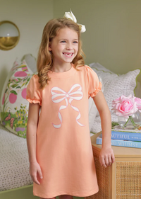 TBBC ELIZA'S SHORT SLEEVE ELIZA'S APPLIQUE DRESS