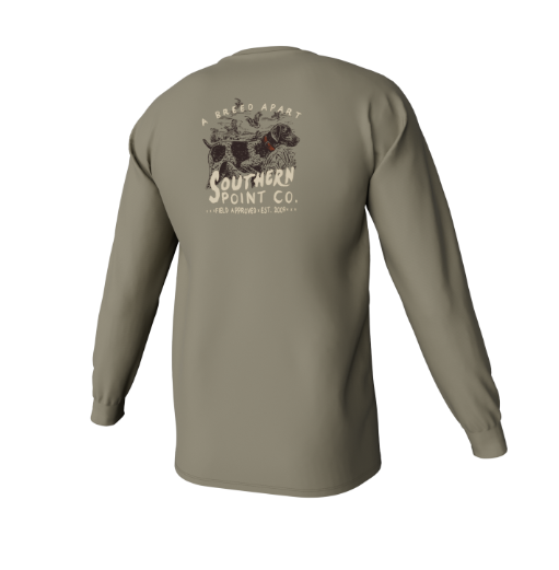 SOUTHERN POINT CO.  YOUTH LS A BREED APART LONG SLEEVE POCKET TEE LAUREL OAK