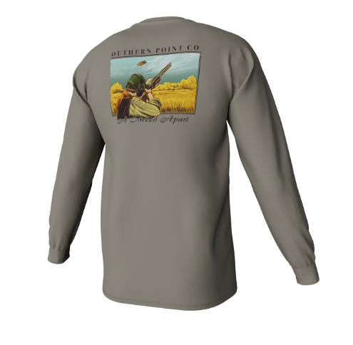 SOUTHERN POINT CO. YOUTH LS CLAY SHOOTING LONG SLEEVE POCKET TEE LAUREL OAK