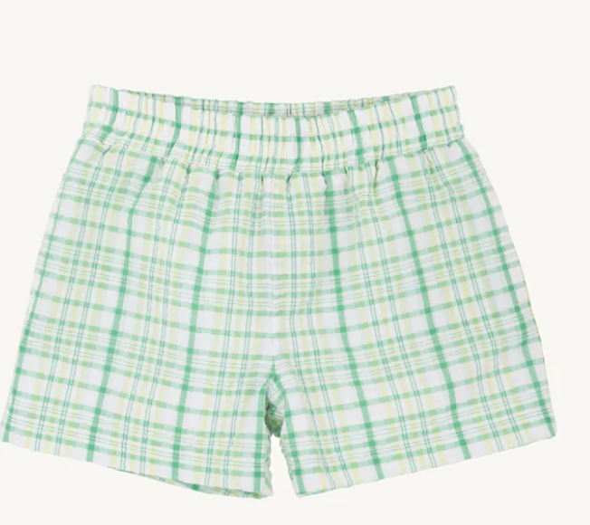 TBBC SHEFFIELD SHORTS SEERSUCKER GIBSON ISLAND GREEN LAKE WORTH YELLOW