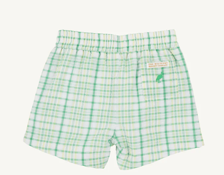 TBBC SHEFFIELD SHORTS SEERSUCKER GIBSON ISLAND GREEN LAKE WORTH YELLOW