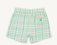 TBBC SHEFFIELD SHORTS SEERSUCKER GIBSON ISLAND GREEN LAKE WORTH YELLOW