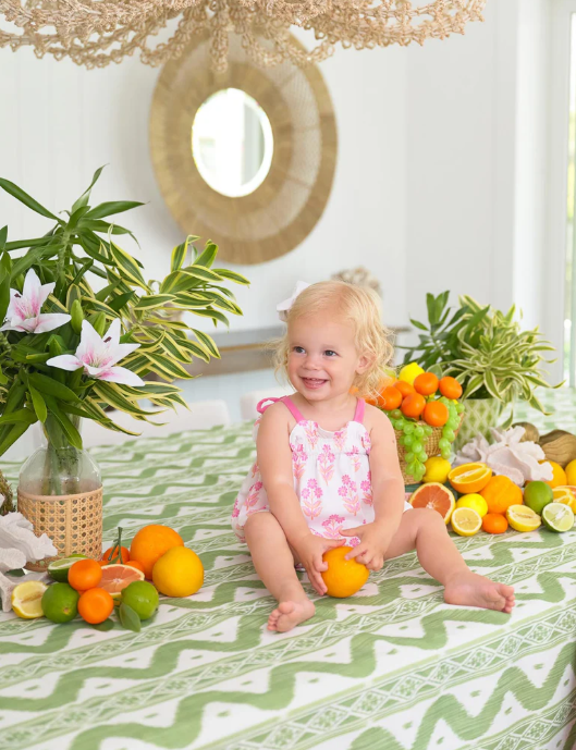 TBBC ROSEY ROMPER BRIDGETOWN HARBOUR HAND BLOCK