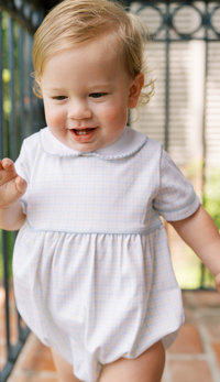 BABY BEA BUBBLE CORNFLOWER CHECK