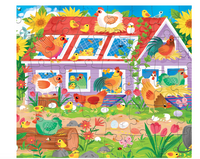 50-PC FALT HOUSE PUZZLE CHICKEN COOP