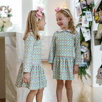 Lila & Hayes Lillian Girls Dress Tree Topper Bows