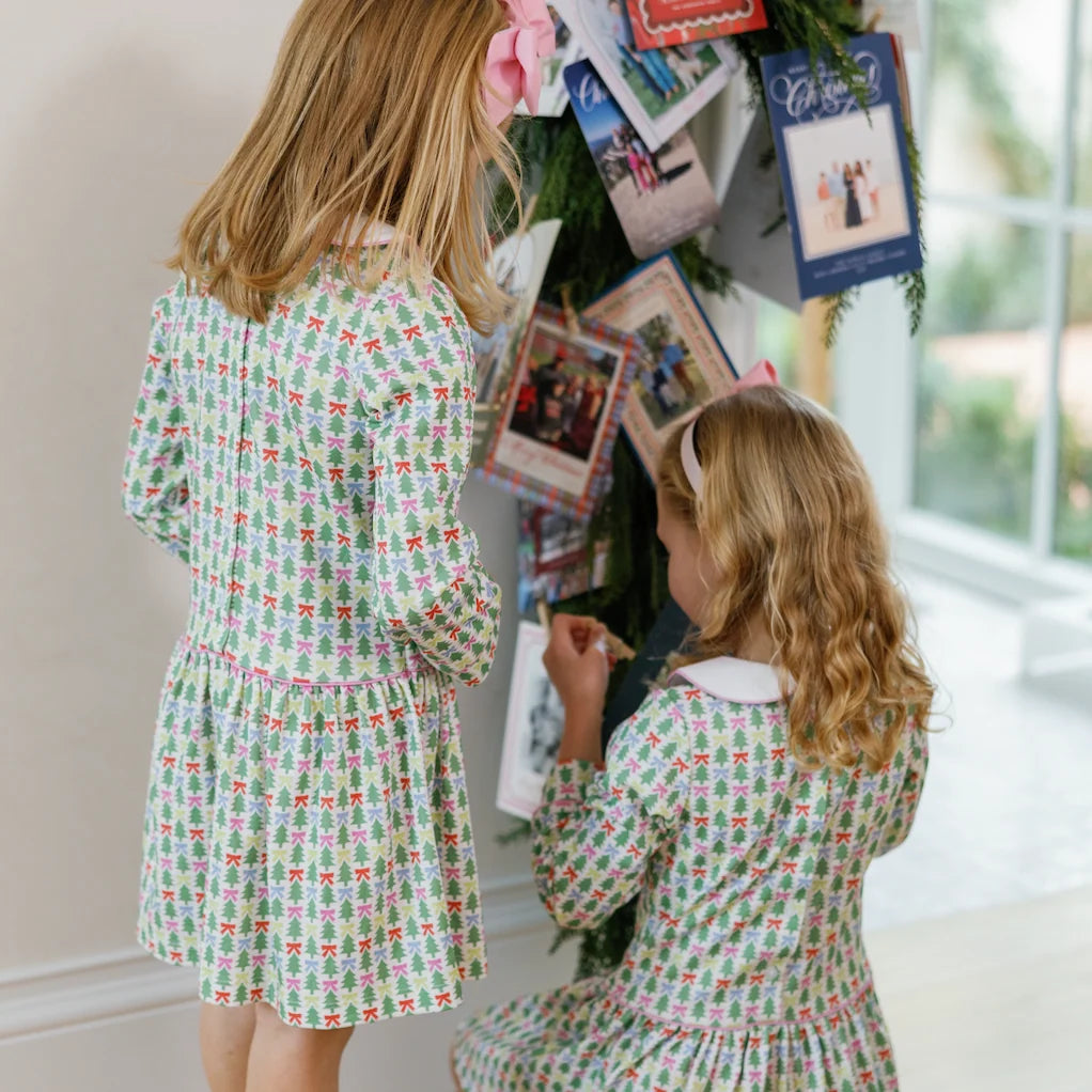 Lila & Hayes Lillian Girls Dress Tree Topper Bows