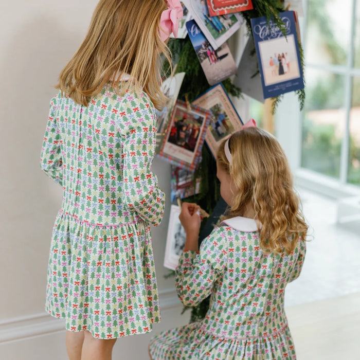 Lila & Hayes Lillian Girls Dress Tree Topper Bows