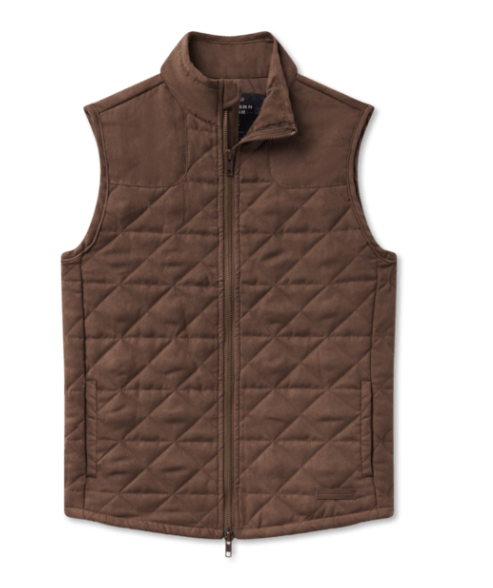 Youth Lawrence Quilted Vest Stone Brown