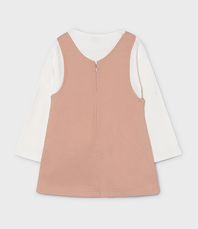 Mayoral Girls Twill Pinafore Dress