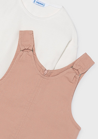 Mayoral Girls Twill Pinafore Dress