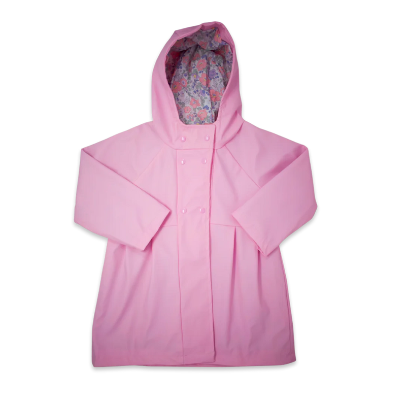 LULLABY SET RAINY DAY RAINCOAT PINK, FLORAL