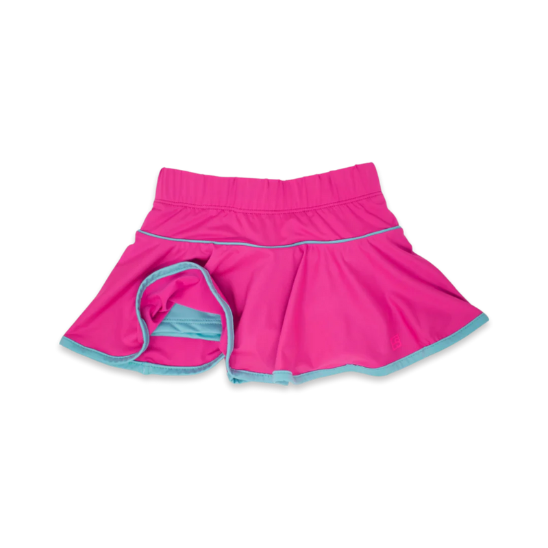 SET ATHLEISURE QUINN SKORT POWER PINK/TOTALLY TURQUOISE