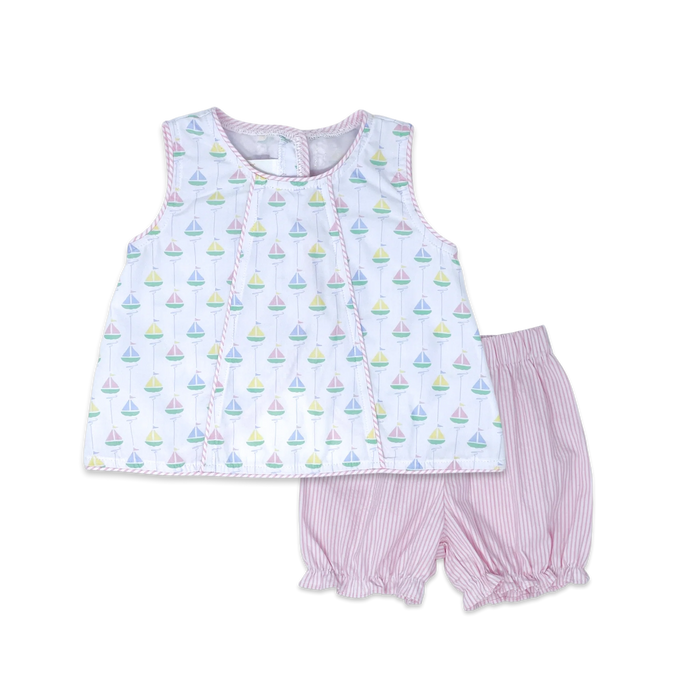 LULLABY SET CHANNING BLOOMER SET SEASIDE SAILBOAT