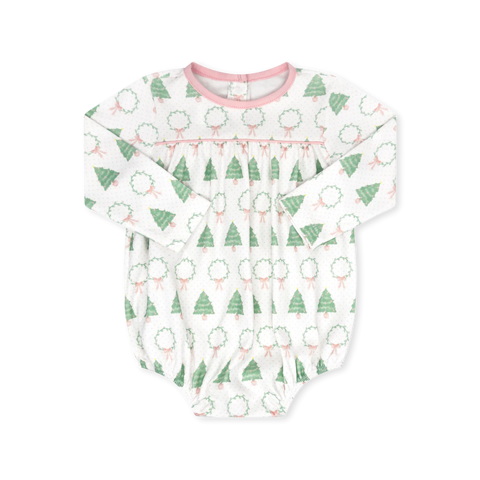 LULLABY SET MOTHER MAY I BUBBLE LONG SLEEVE OH CHRISTMAS TREE PENSACOLA PINK