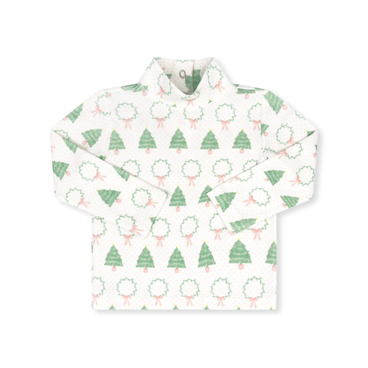 LULLABY SET OH CHRISTMAS TREE PINK TINY TOT TURTLENECK