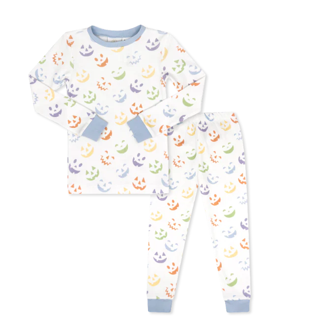 LULLABY SET SWEET PEA PJ SET PEEK A BOO PARK BLUE