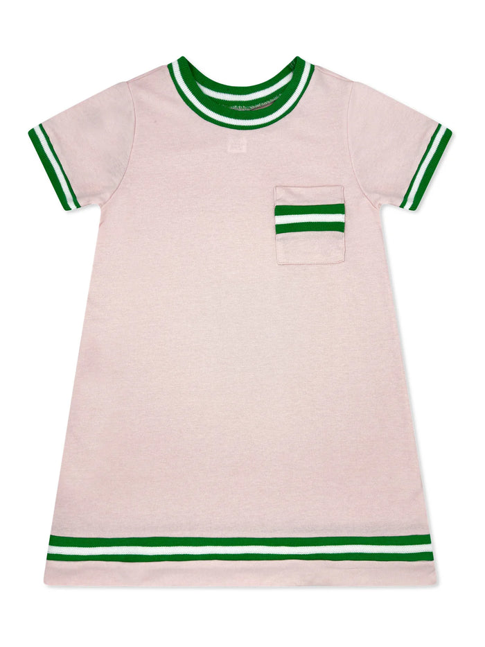 SET PROPER LANDRY DRESS PRIMROSE PINK,GREEN