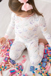 LULLABY SET SWEET PEA PJ SET PEEK A BOO PARK PINK