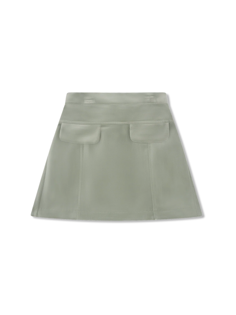 SET PROPER CLAIRE SKIRT LEYLAND GREEN VELVET