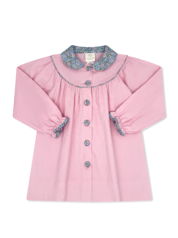 LULLABY SET COLLETTE DRESS PRINCETON PINK CORDUROY