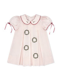 LULLABY SET PRECIOUS MEMORIES DRESS PINK BATISTE HOLLY