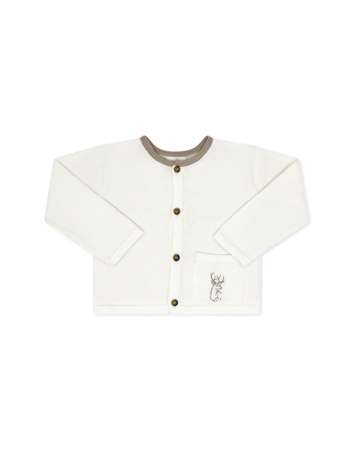 LULLABY SET BURROW BUTTON DOWN KINGSPORT KHAKI DEER SWEATER