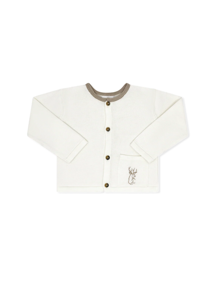 LULLABY SET BURROW BUTTON DOWN KINGSPORT KHAKI DEER SWEATER