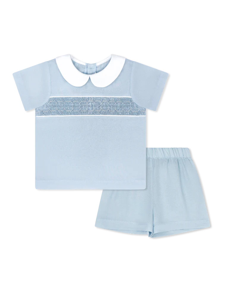 LULLABY SET BRAD SHORT SET BLESSINGS BLUE