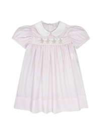 RUTH RIBBON DRESS CLASSIC PINK WINDOWPANE