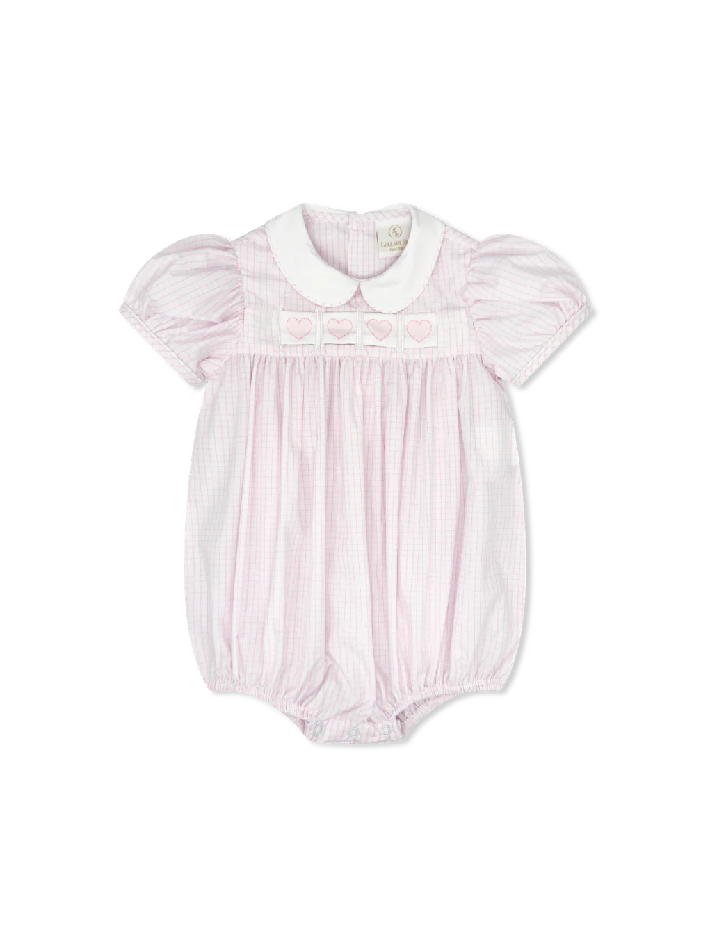 RUTH RIBBON BUBBLE CLASSIC PINK WINDOWPANE