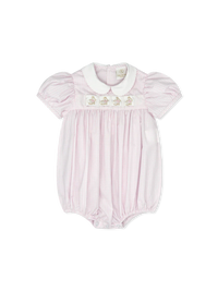 RUTH RIBBON BUBBLE CLASSIC PINK WINDOWPANE