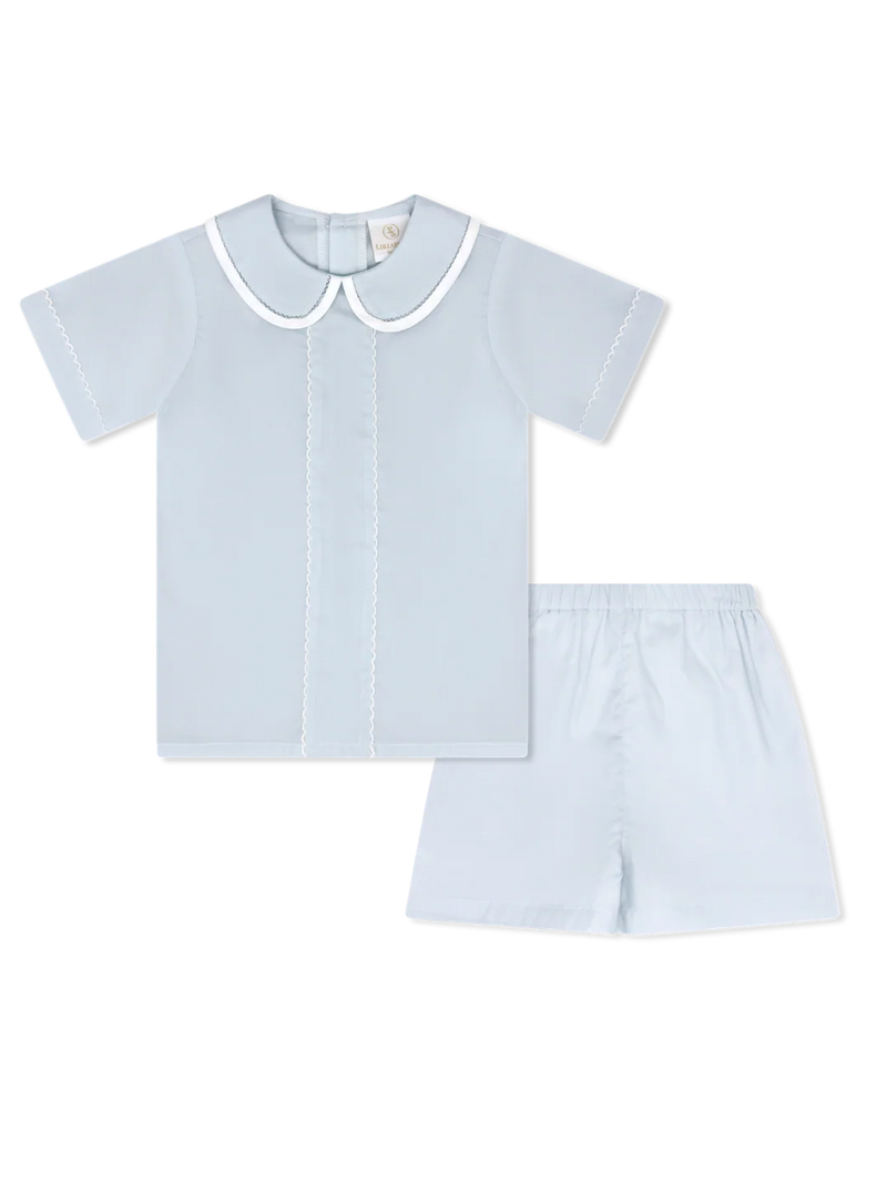 Jonathan Short Set Blessings Blue Batiste