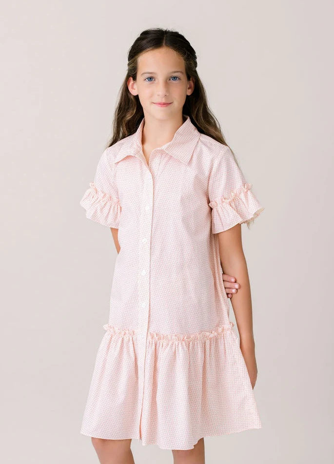 SET PROPER DARCY DROPWAIST DRESS DANBURY DOT