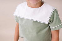 LULLABY SET CHRISTIAN SHORT SET LEYLAND GREEN VELVET