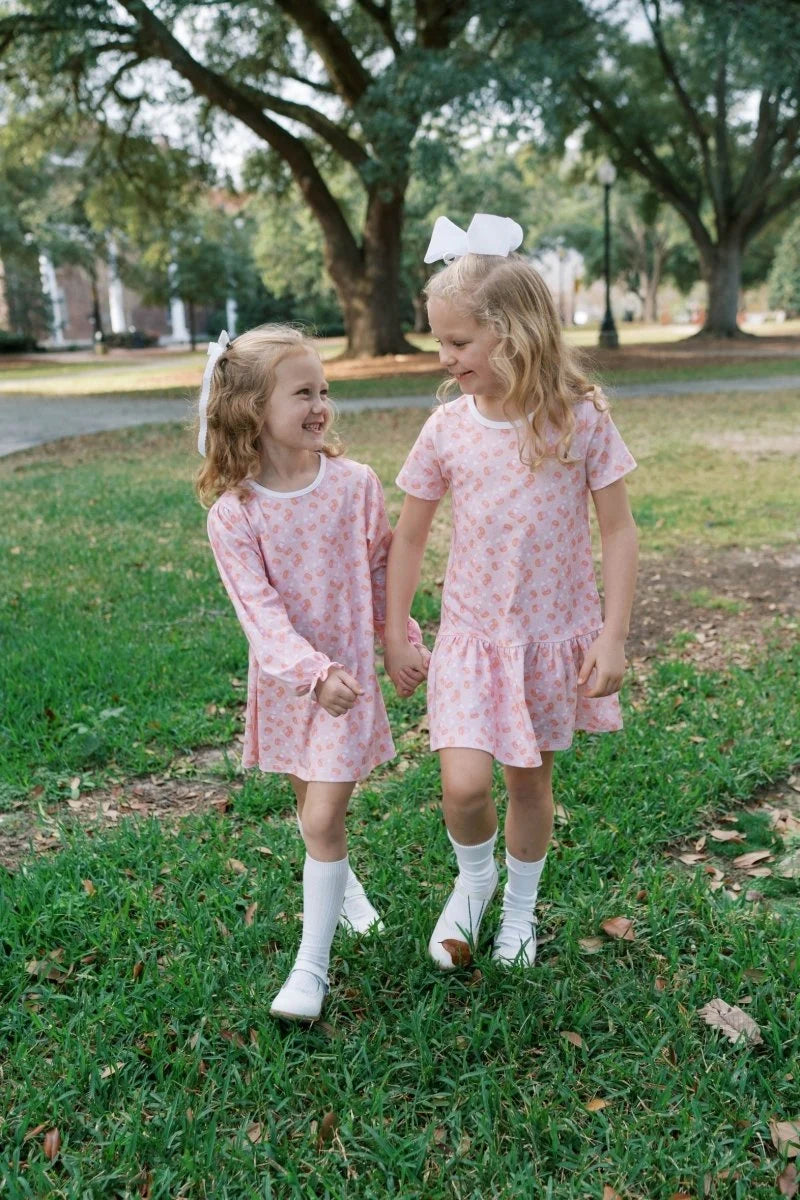 Lullaby Set Dani Dropwaist Dress Candy Corn Kisses