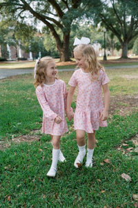 Lullaby Set Dani Dropwaist Dress Candy Corn Kisses