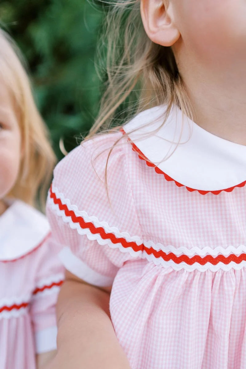 Lullaby Set Kendall Dress Classic Pink Minigingham