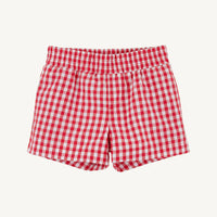 Sheffield Shorts Richmond Red Gingham With Belhaven Blue