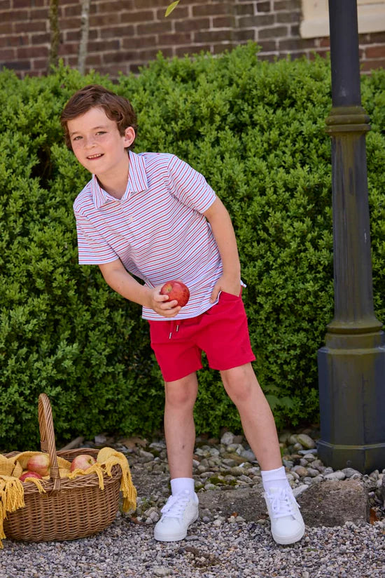 Short Sleeve Polo Primary Stripe
