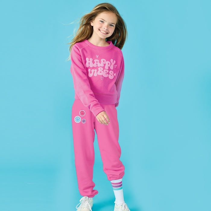 ISCREAM SMILE PARTY PRETTY PINK SWEATPANTS