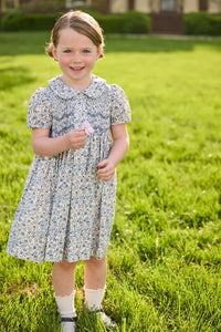 Little English Smocked Bridget Dress Wisteria Floral
