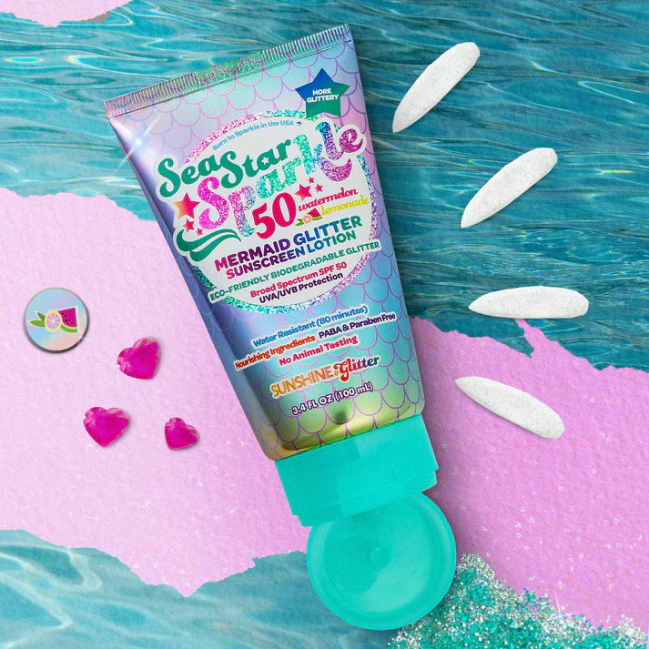 SUNSHINE & GLITTER SEA STAR SPARKLE SPF 50 MERMAID SUNSCREEN