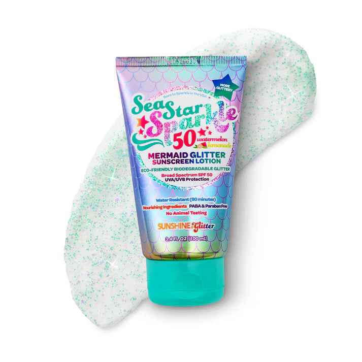 SUNSHINE & GLITTER SEA STAR SPARKLE SPF 50 MERMAID SUNSCREEN